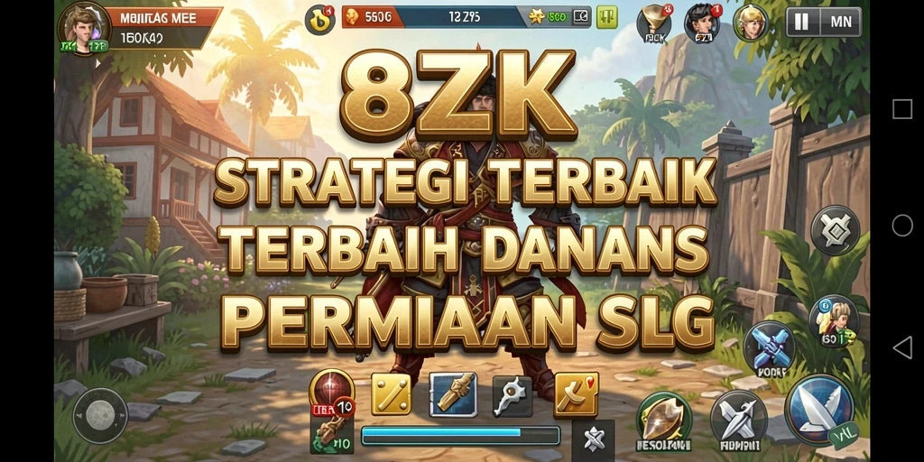 Gameplay 8ZK yang menarik dengan pertempuran strategis.