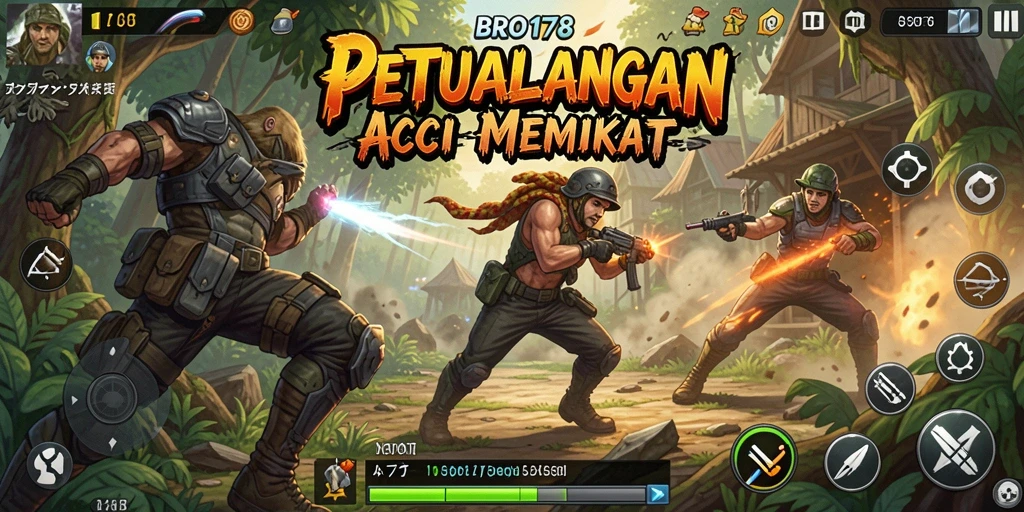 Tangkapan layar BRO178 menampilkan pertempuran aksi yang mendebarkan.