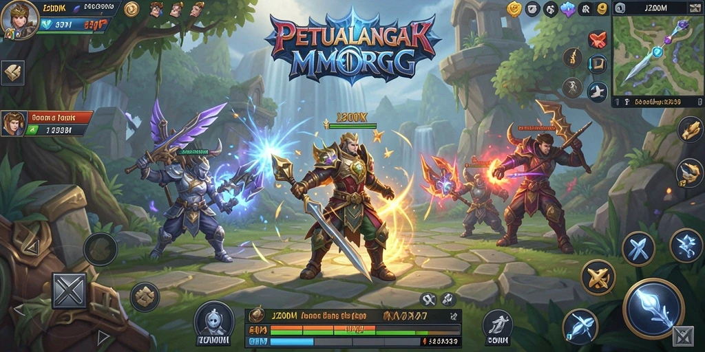 Tampilan gameplay J200M yang seru dan menawan.