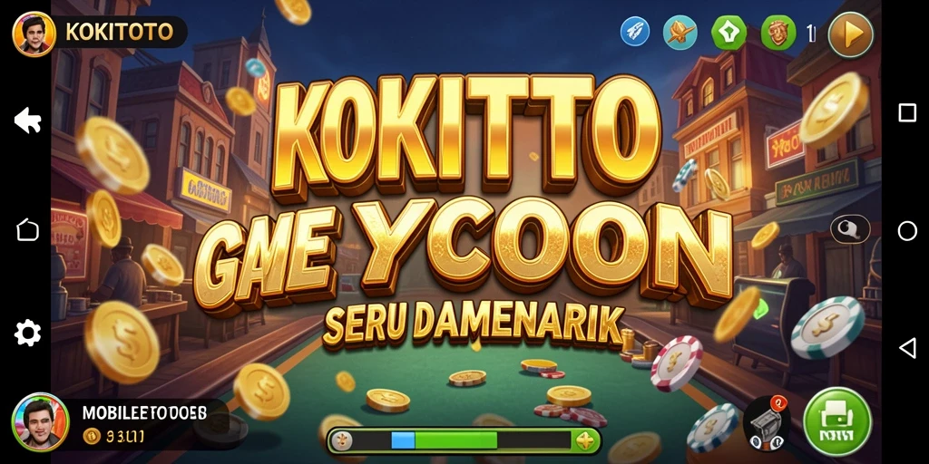 Screenshot KOKITOTO menunjukkan aksi gameplay Tycoon yang seru.