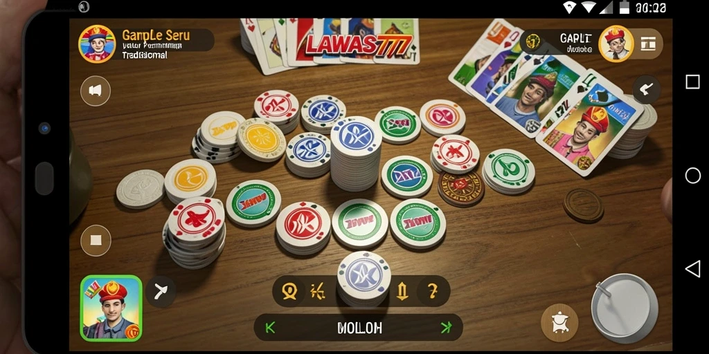 Tampilan gameplay Gaple yang mengasyikkan di LAWAS777.