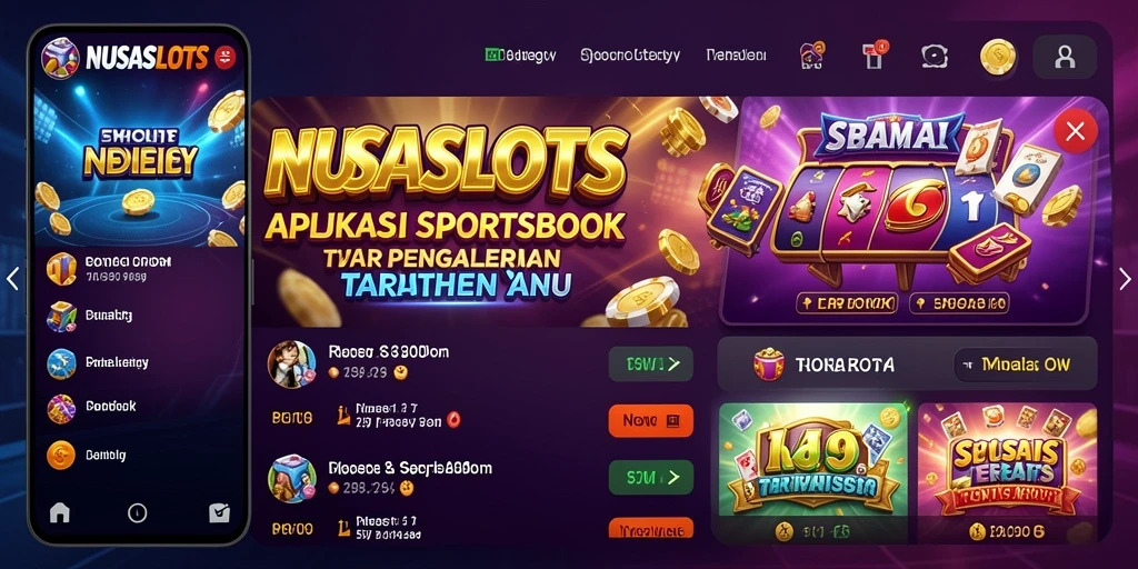 Tampilan menarik dan dinamis dari gameplay NUSASLOTS.