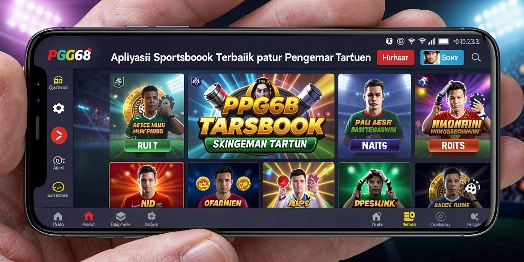 Tampilan antarmuka PGG68 saat memasang taruhan olahraga.