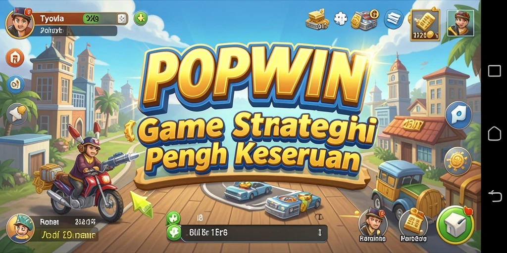 Screenshot utama POPWIN menampilkan gameplay Tycoon yang seru dan interaktif.