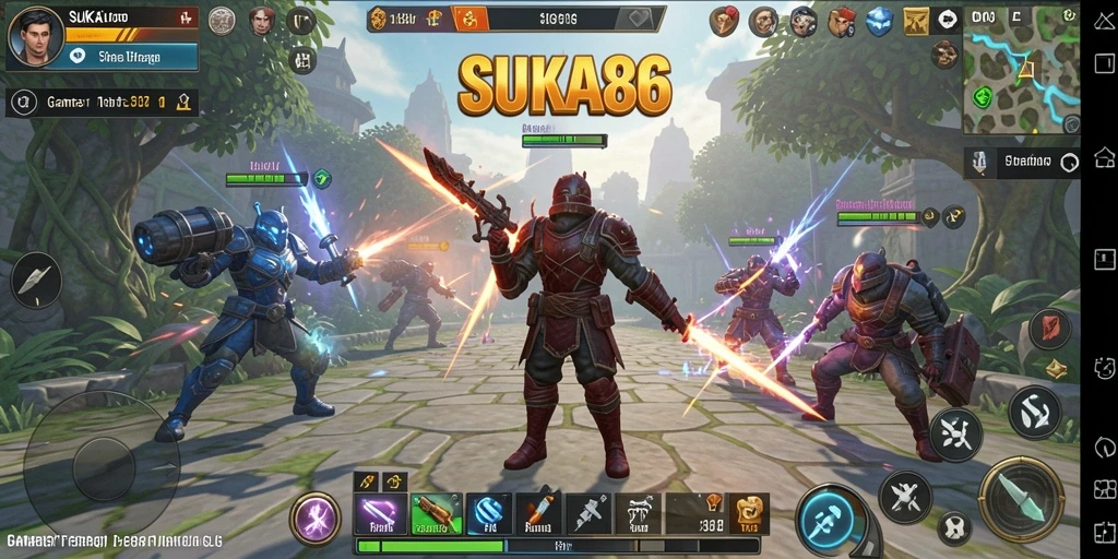 Tampilan gameplay SLG yang seru dan mendebarkan di SUKA86.