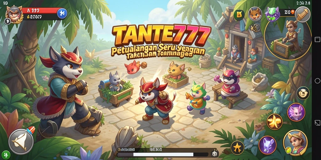 Tampilan gameplay petualangan TANTE777 yang menegangkan.
