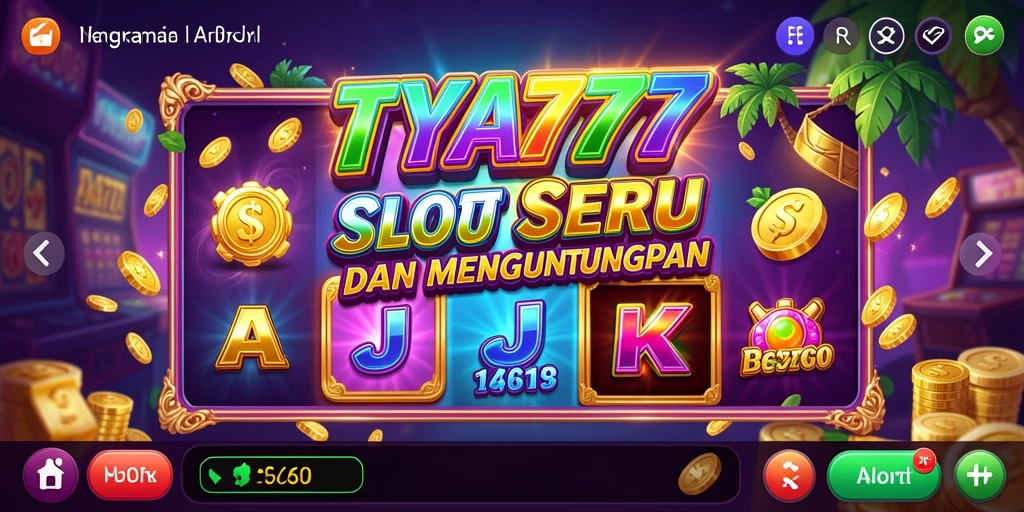 Gameplay TYA777 dengan gulungan slot yang menarik dan bonus fantastis.