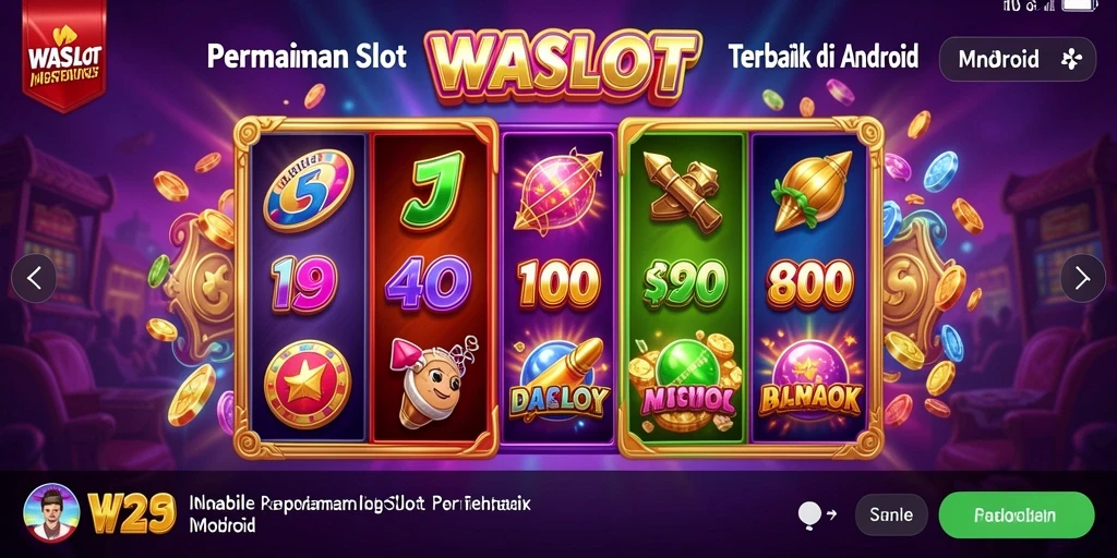 Screenshot utama gameplay <strong>WASLOT</strong> menampilkan mesin slot yang seru dan menarik.