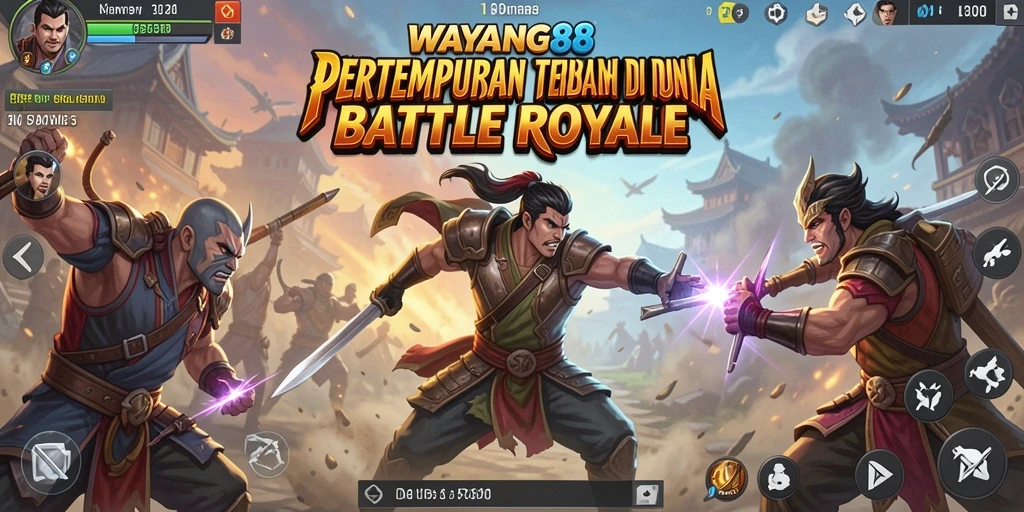 Tangkapan layar dari gameplay seru WAYANG88 yang menampilkan pertempuran intens.