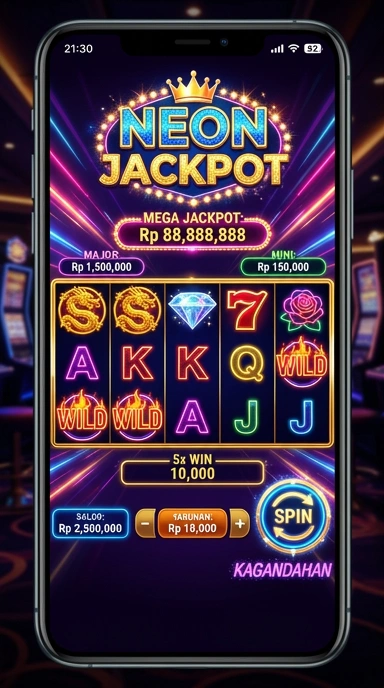 Tampilan layar utama aplikasi kagandan yang menarik.